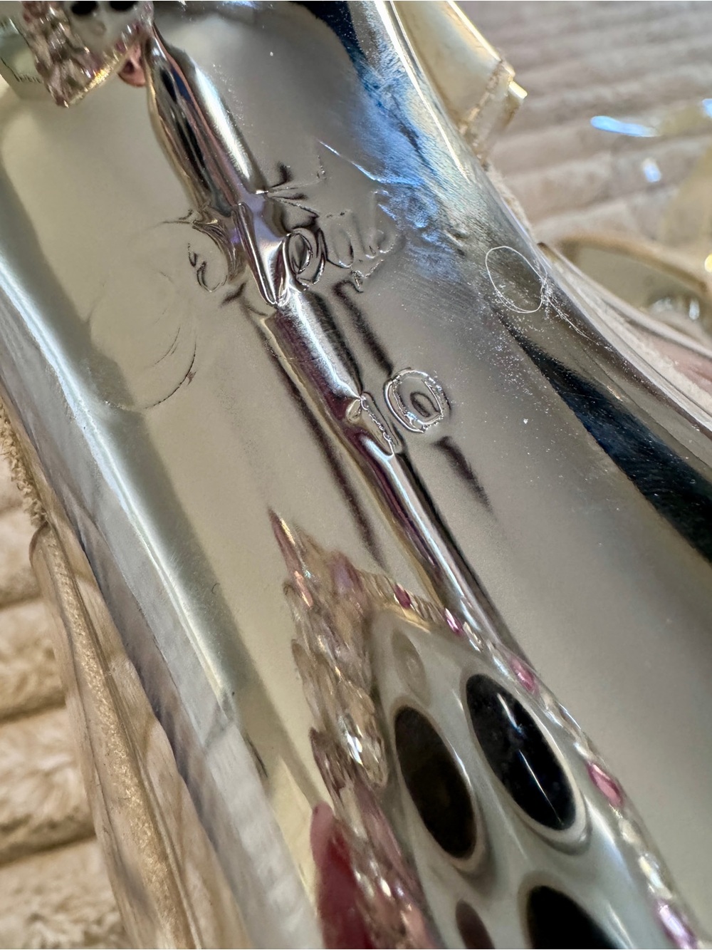 Pleaser Flamingo 808 Chrome Mirror Platform Stiletto Heels with Clear Straps - Picture 5 of 5
